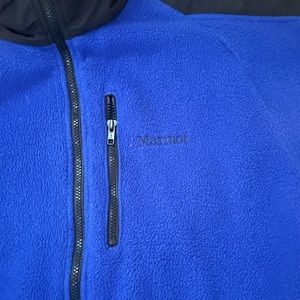 Marmot vintage blue fleece zip up